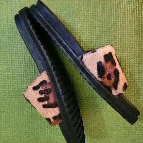 Max & Drew leopard print slides, NWOT size 8 - Picture 5 of 9